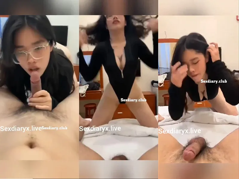 Em rau vú bự kính cận liếm cục thịt điêu luyện